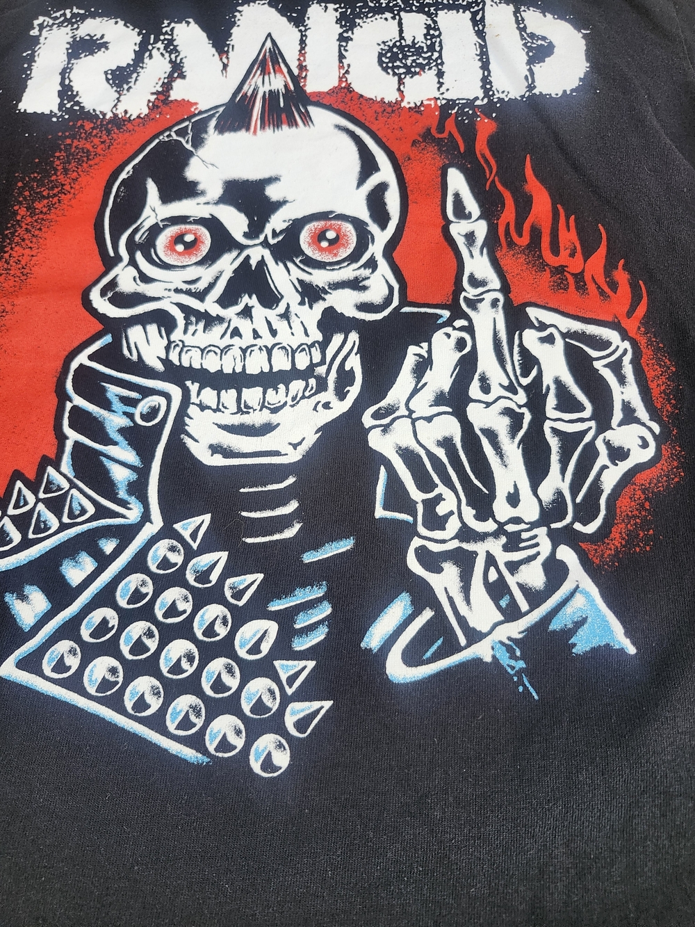 Rancid 2024 Tour Black Skull Graphic Punk Band T‑Shirt Small